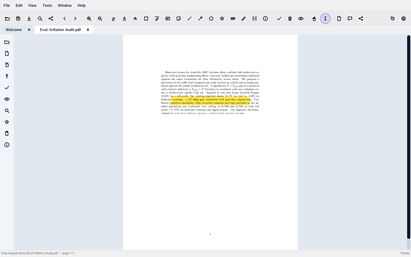 Native PDF rendering in VeriPDF